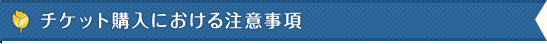 チケット購入における注意事項