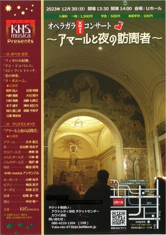 オペラガラXmasコンサート
～アマールと夜の訪問者～